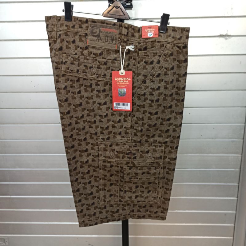 CARDINAL Celana Pendek Cargo Katun Pria Original EBV628