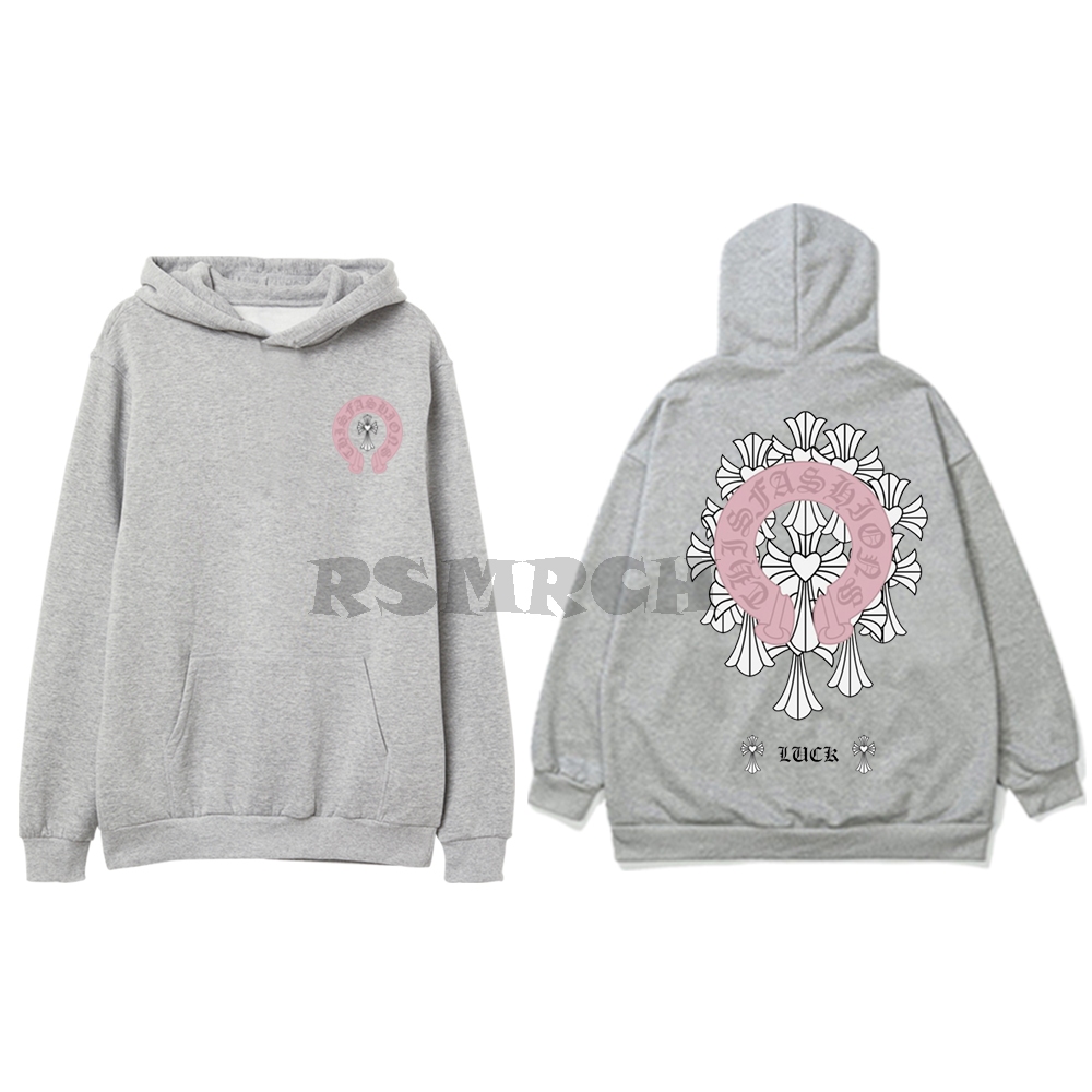 Hoodie Chrome Heart Pink Unisex