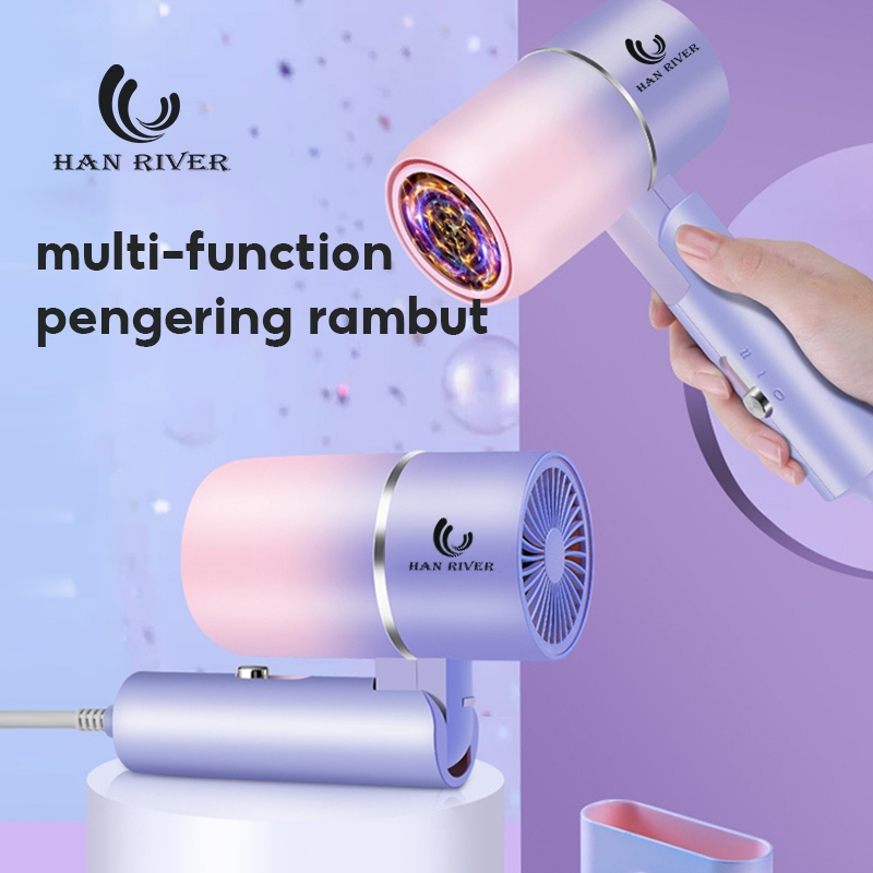 HAN RIVER Hair Dryer &amp; Catokan Rambut Colorful Package 2 In 1