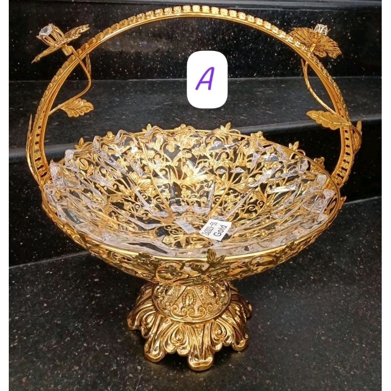 Piring Buah Gold A free peti kayu