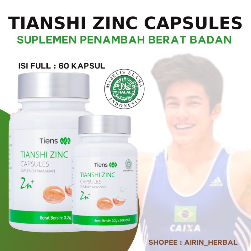 Zinc Tiens Suplemen Penggemuk Badan ~ Penambah Nafsu Makan (Ready Eceran)lj