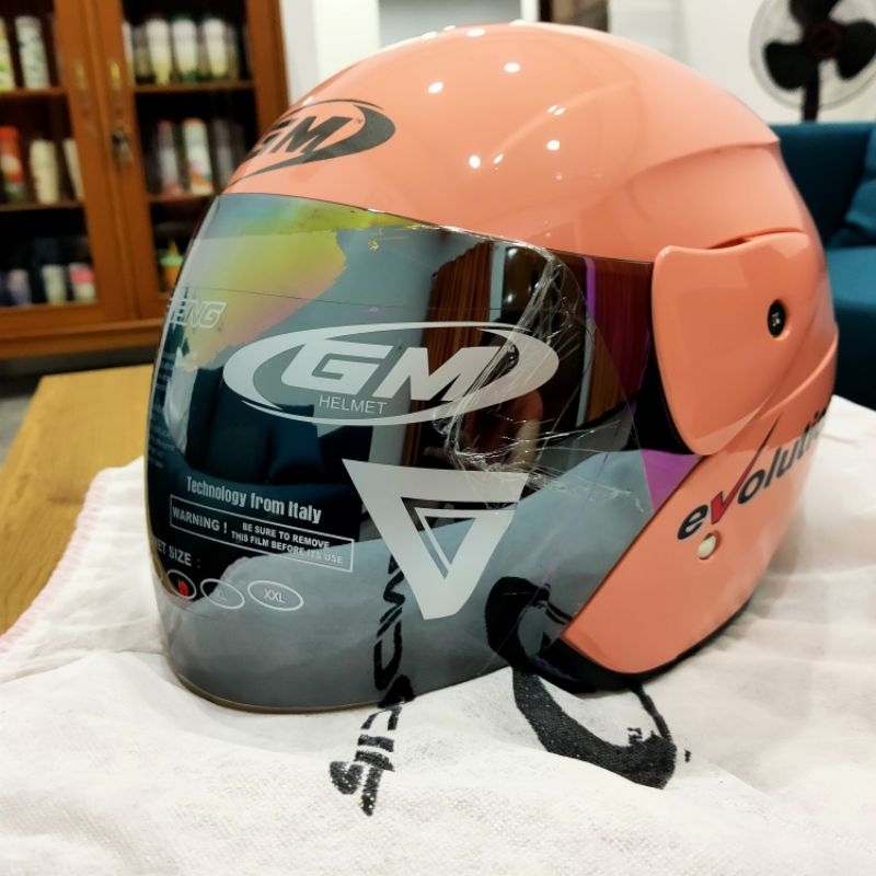 Helm GM Evolution Warna Baru Pastel (Orange)