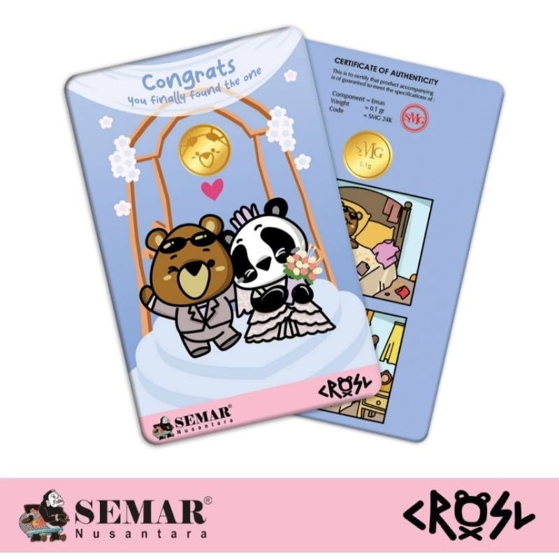 LOGAM MULIA FOR WEDDING 0,1 GRAM BY SEMAR NUSANTARA