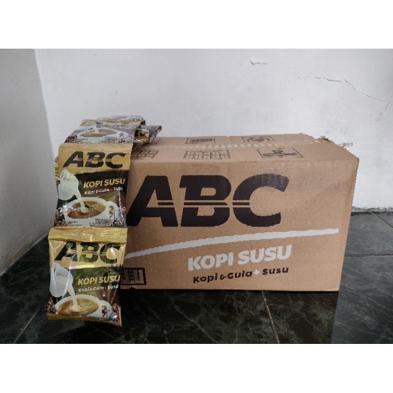 

Kopi susu ABC kemasan karton isi 12 renceng