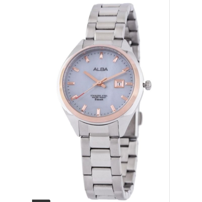 Jam Tangan Wanita Alba PRESTIGE Quartz Stainless Steel AH7Q10X1 Original