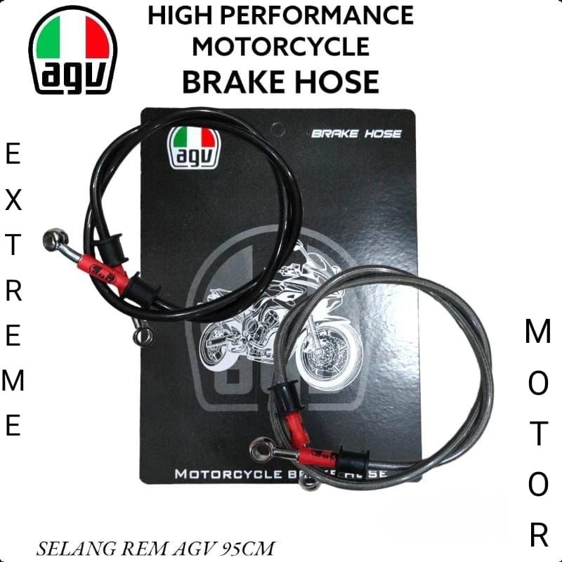 AGV selang rem depan 95 cm selang belakang 60cm agv original universal motor mx beat mio vario