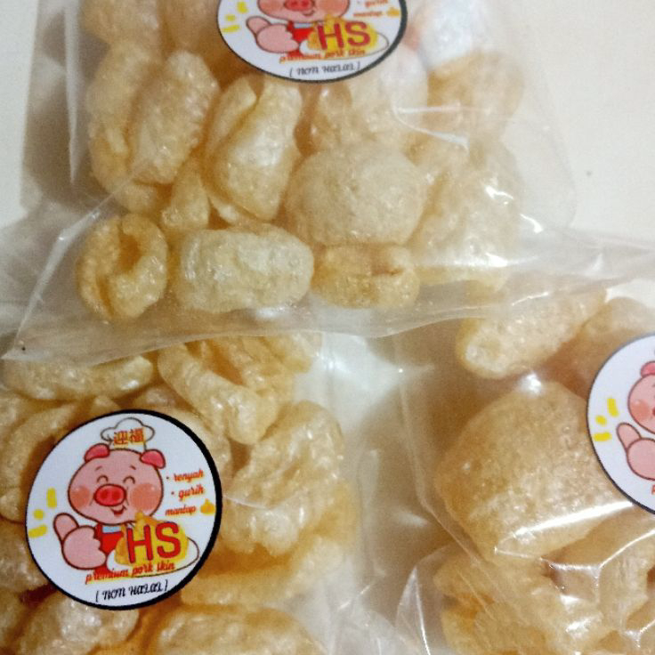 

Ready Stok kerupuk kulit babi premium import pork skin 20gram ➠❉✳