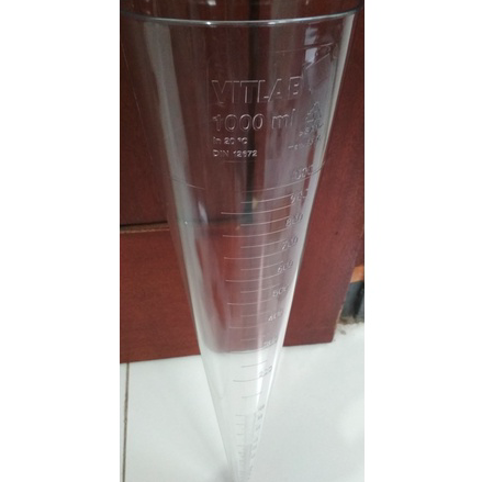 ➻➶✱✼ Sedimentation cone plastik 1000 ml VITLAB / Imhoff cone VITLAB