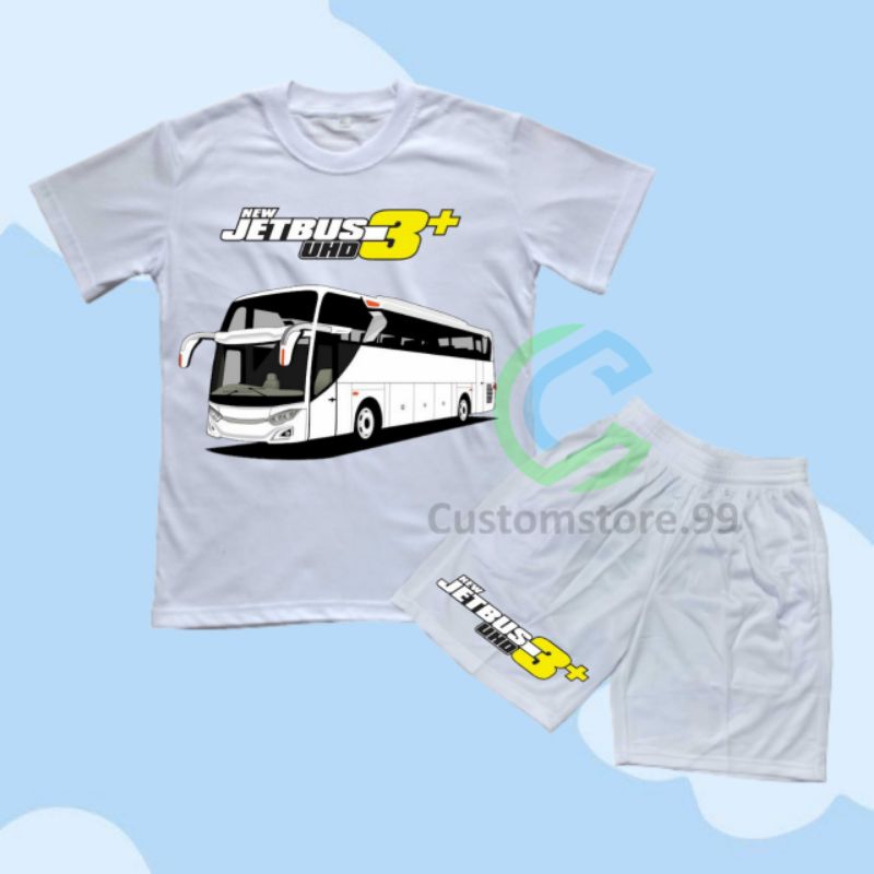 STELAN KAOS ANAK BUS PARIWISATA NEW JET BUS TERBARU BAHAN PREMIUM