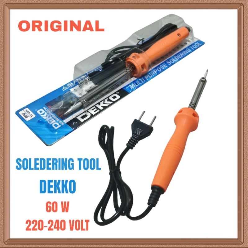 SOLDER DEKKO 60 WATT SOLDER DEKKO 60 WATT ORIGINAL