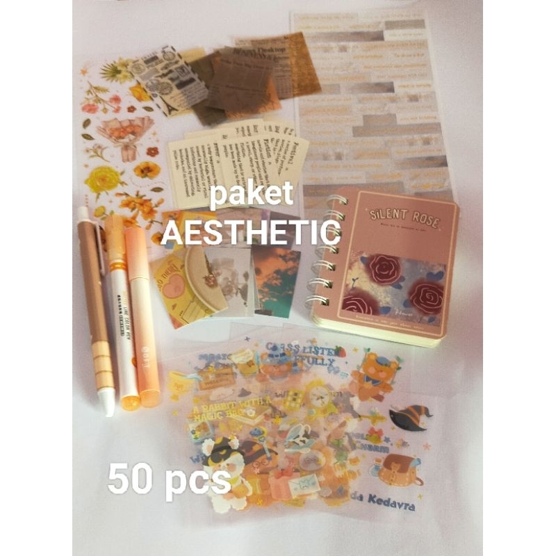 

Journal Kits Cute Aesthetic isi 50/100/150 pcs