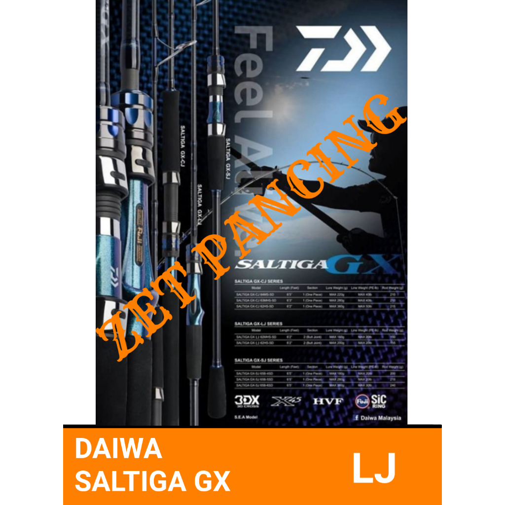 DAIWA SALTIGA GX LJ joran overhead spinning rod light jigging NEW