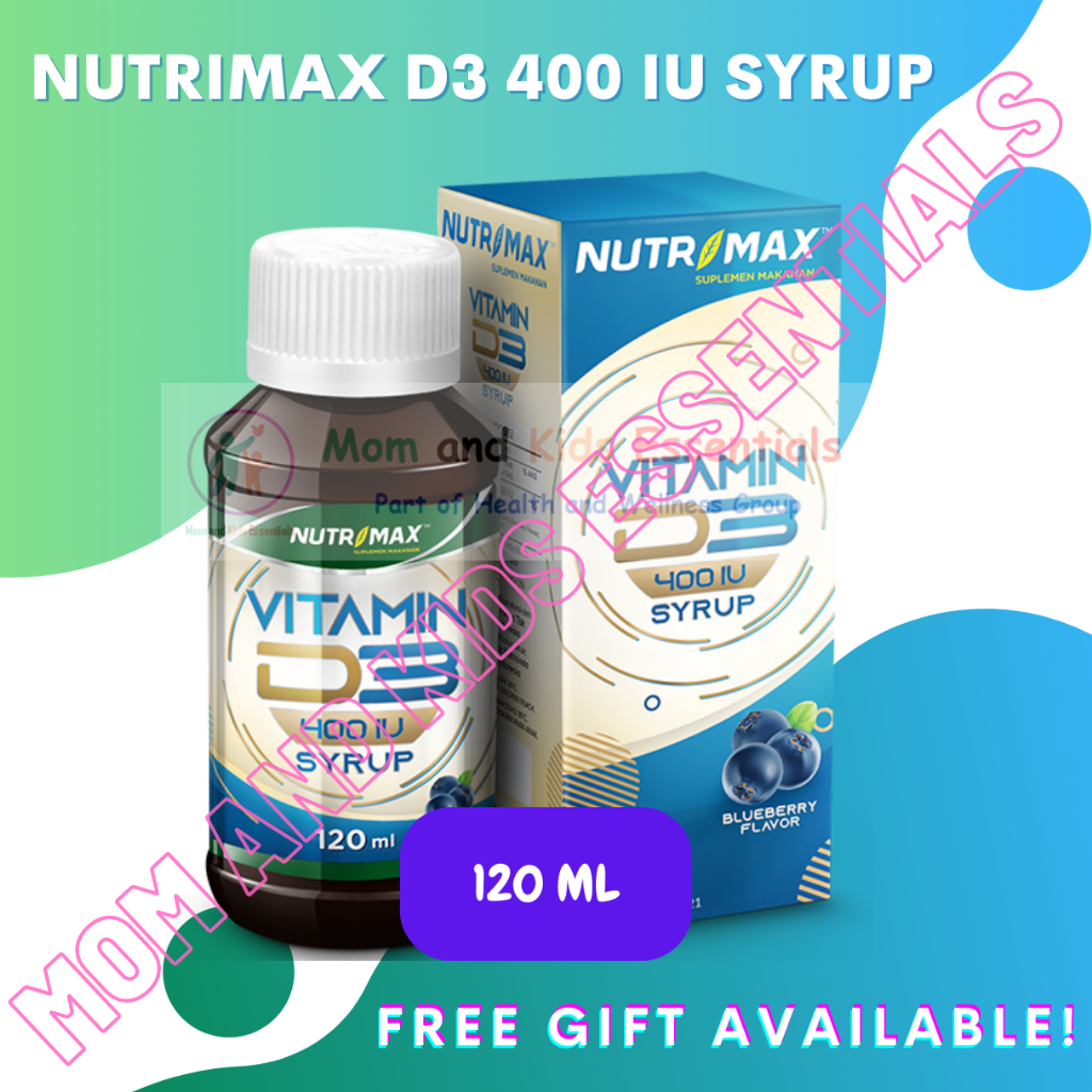 NUTRIMAX D3 400 IU SYRUP 120 ML VITAMIN D3 400 IU SYRUP
