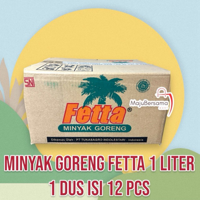Minyak Goreng Fetta 1 Liter 1 Dus ( Isi 12 Pcs )