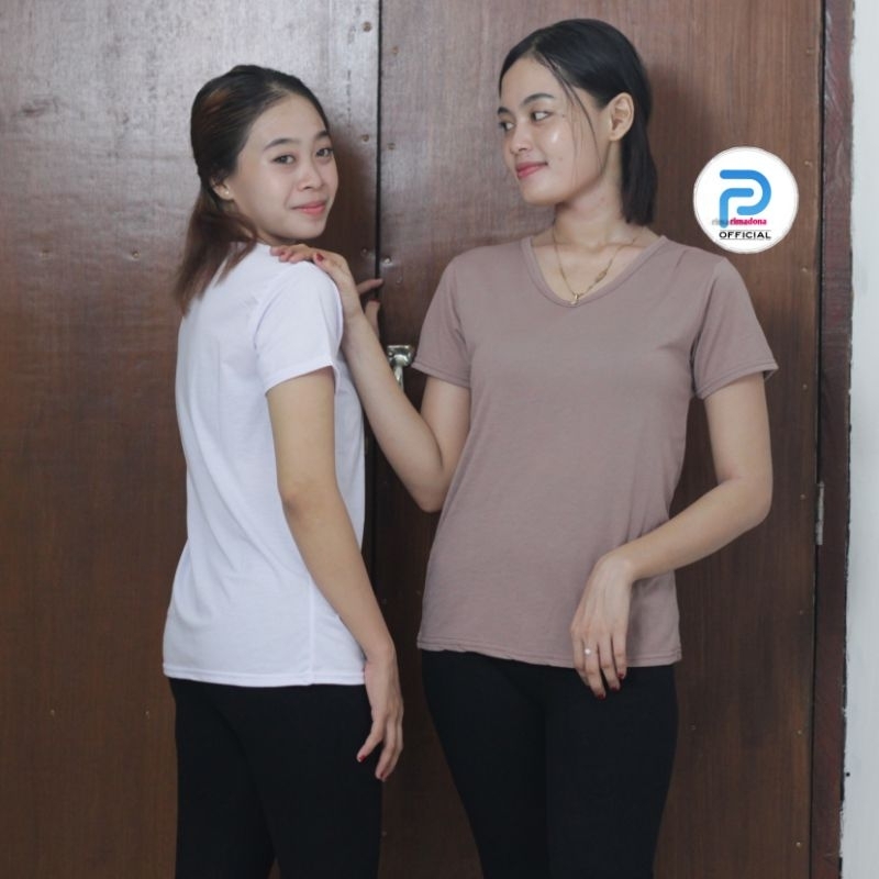 Kaos polos L sampai XXXL kaos polos kerah V neck kaos polos wanita kaos wanita polos kaos lengan pen