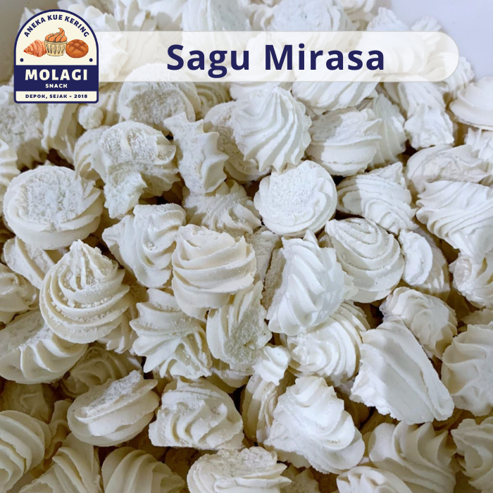 

Kue Sagu Susu Mirasa 250 Gram / Sagu Keju / Kue Kering - Molagi Snack