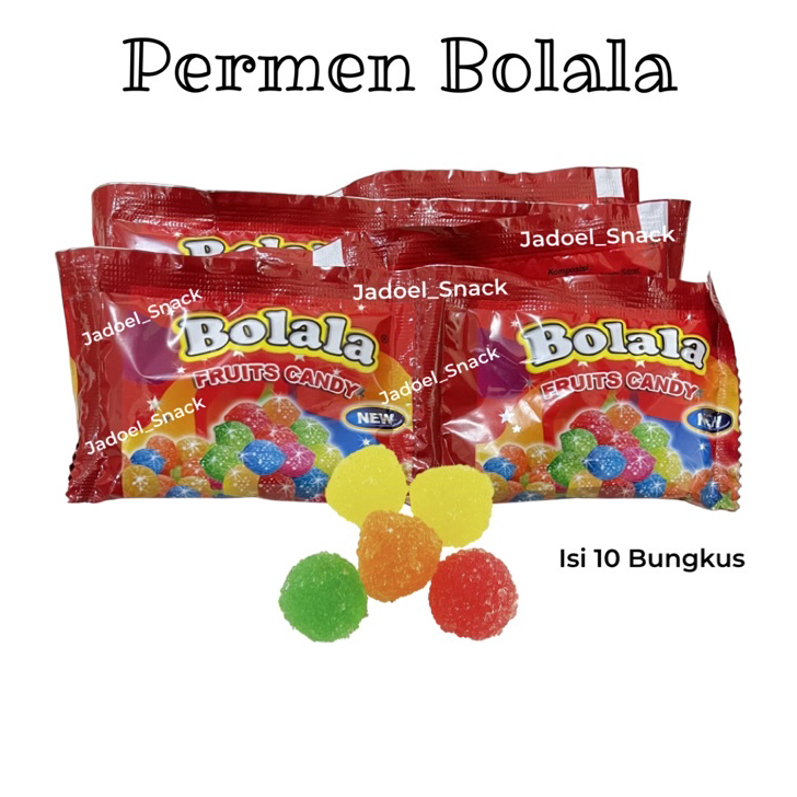 

LPXR2843 Terlaku.../ Permen Bolala isi 10 Bungkus Rasa Buah by Jadoel Snack