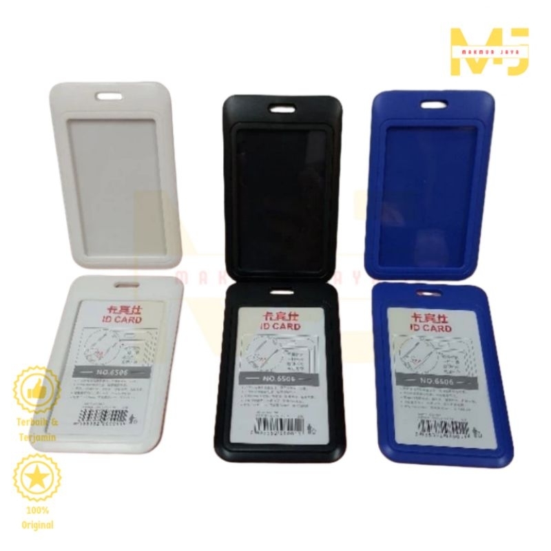 

Tempat ID Card Holder Kartu ID Casing Name Tag Polos Sliding Frame 6506