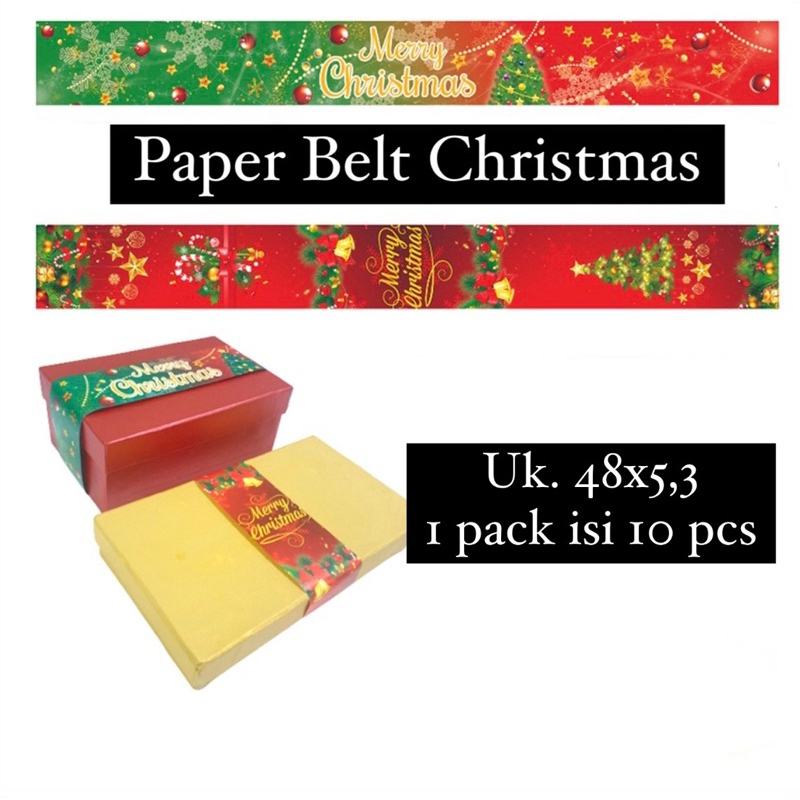 

Paper Belt Natal Christmas 10 pcs ~ GALERI PLASTIK FROZEN FOOD