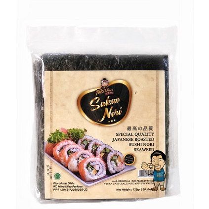 

FWLL9062 Terbaru Tokinori Sakao Sushi Nori Reguler- Roasted Seaweed- Rumput Laut 50 pc