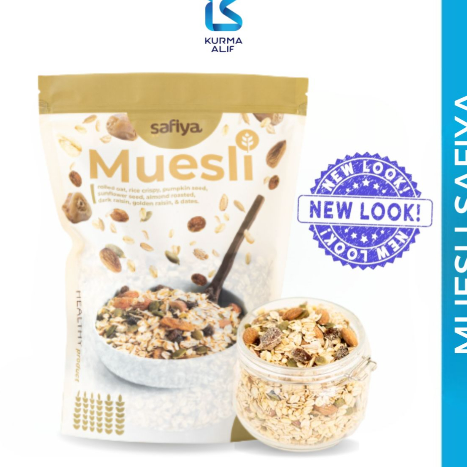 

Ready Stock Muesli Safiya 1 Kg Dried Fruit With Almond Sereal Sarapan Sehat Makanan Ringan Model Baru