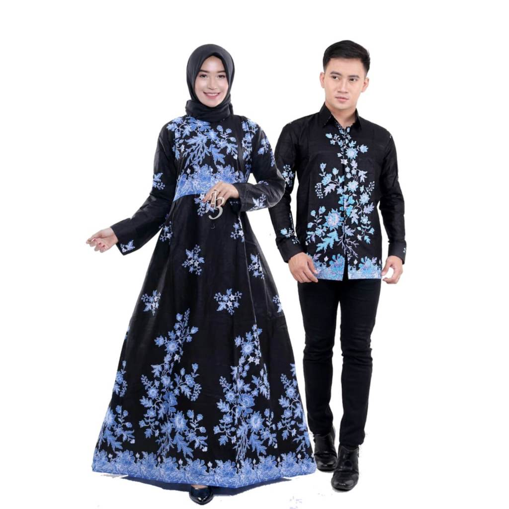 Couple Batik Gamis / Dress Batik Couple