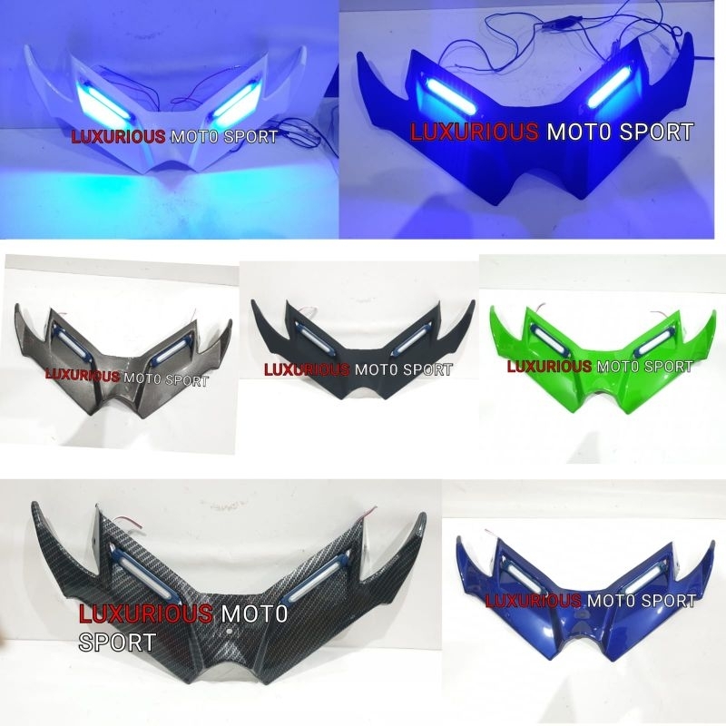 winglet plastik lampu R15 winglet R15 v1 winglet sayap depan R15 v2