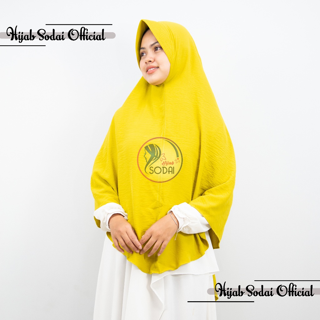 Jilbab Bergo Instan Jumbo Crinkle Airflow Premium XL