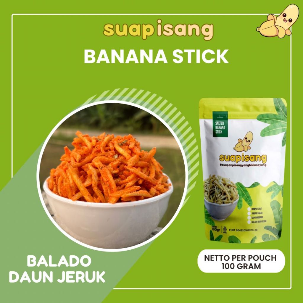 

Paket Reseller Banana Chips & Banana Stick SUAPISANG 15 pouch x @100gram Mix All Varian