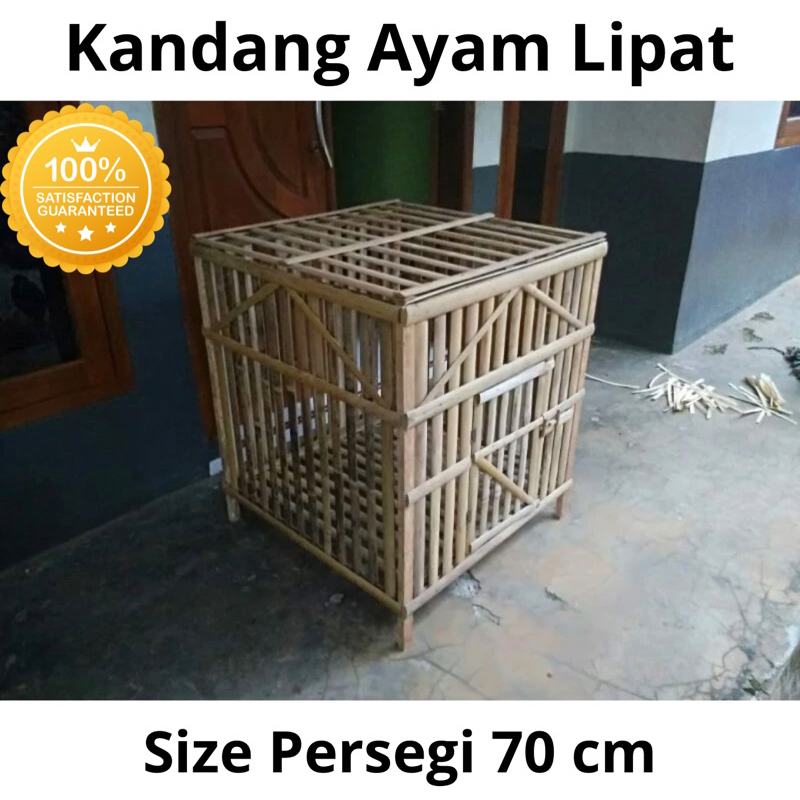 PO KARGO Kandang Ayam Lipat Bambu Kandang Ayam rakit kotak Rakit Bambu