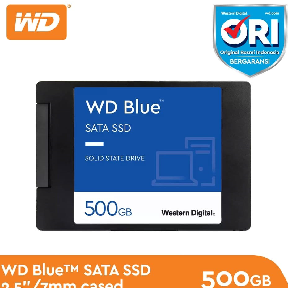 Grosir SSD WD Blue 500GB - SSD 500GB 3D Nand SATA3 Terkini