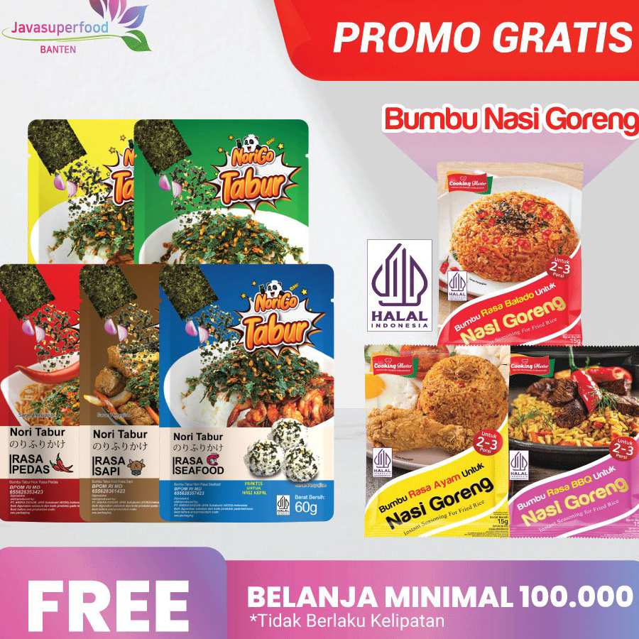 

Bestseller (HALAL) Nori Tabur Rumput Laut Panggang - 60g ➲➛☆