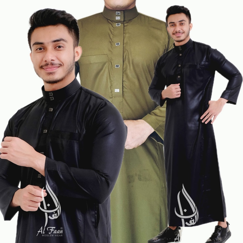 Terkini GrosirIi7I2 Jubah Gamis Pria Jubah Slimfit jubba alfaan gamis jubah muslim busana muslim pri