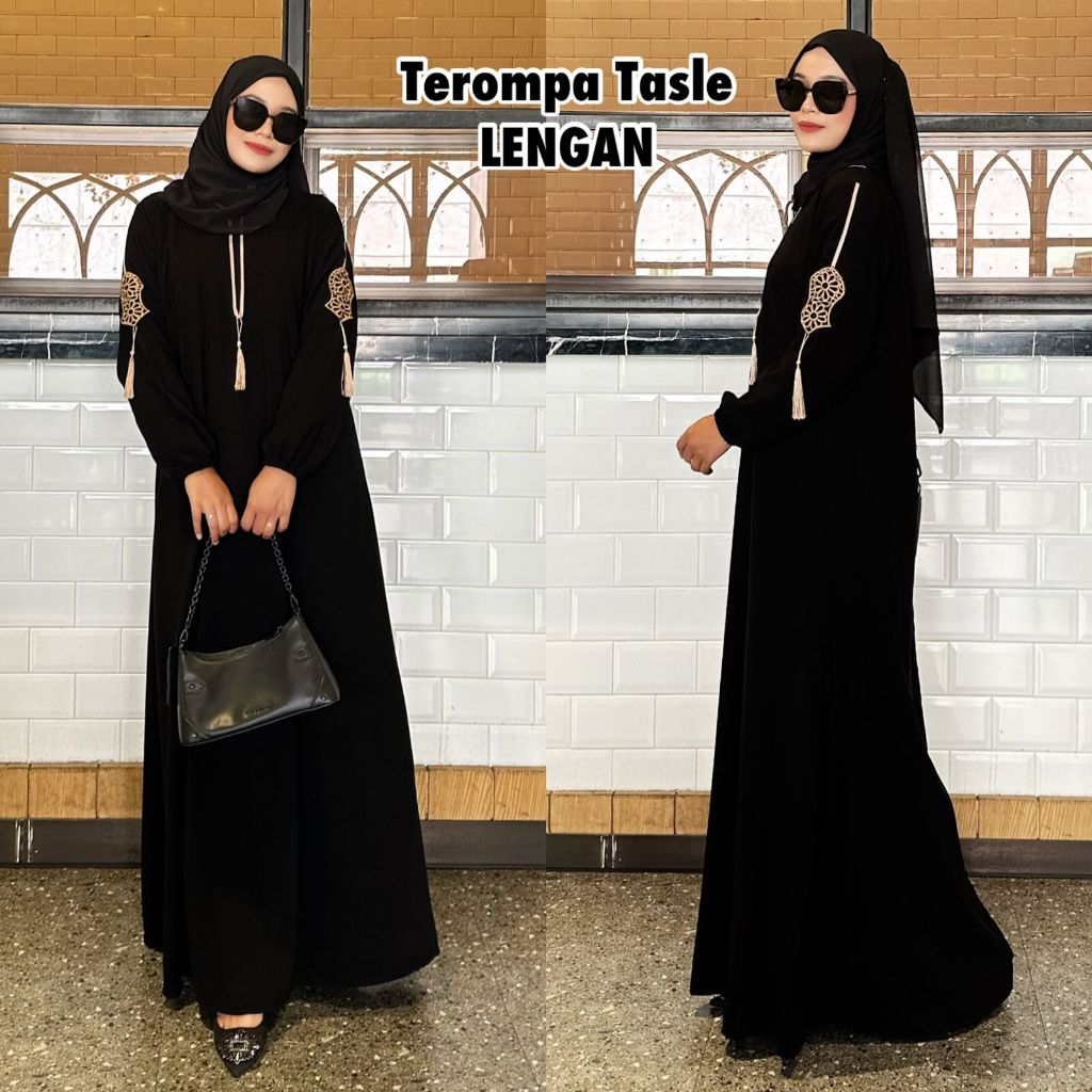 Abaya koncer trompa- busana muslim - abaya remaja terbaru-abaya arab kekinian-abaya turki terbaru-mo