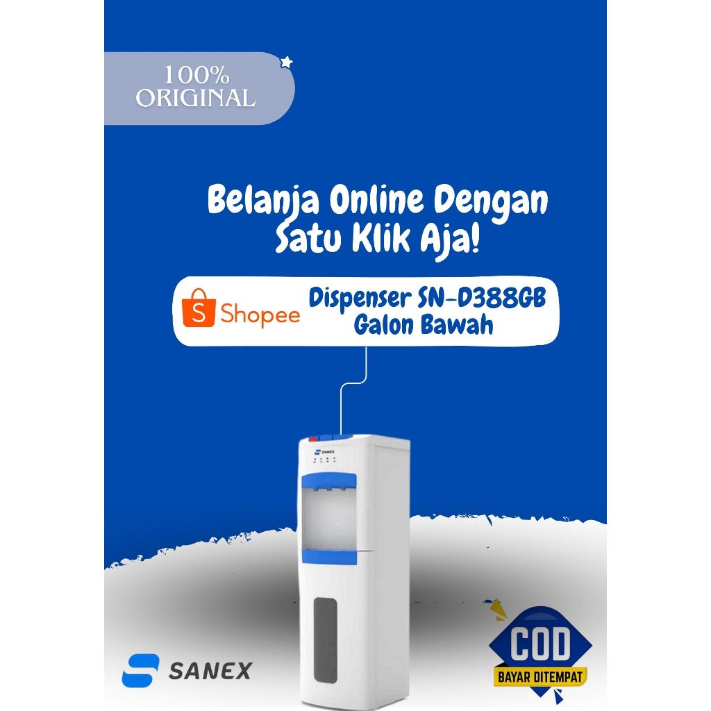 Sanex Water Dispenser Galon Bawah Dispenser Tinggi Dispenser 3 Keran Dispenser 3 Suhu Panas Dingin N