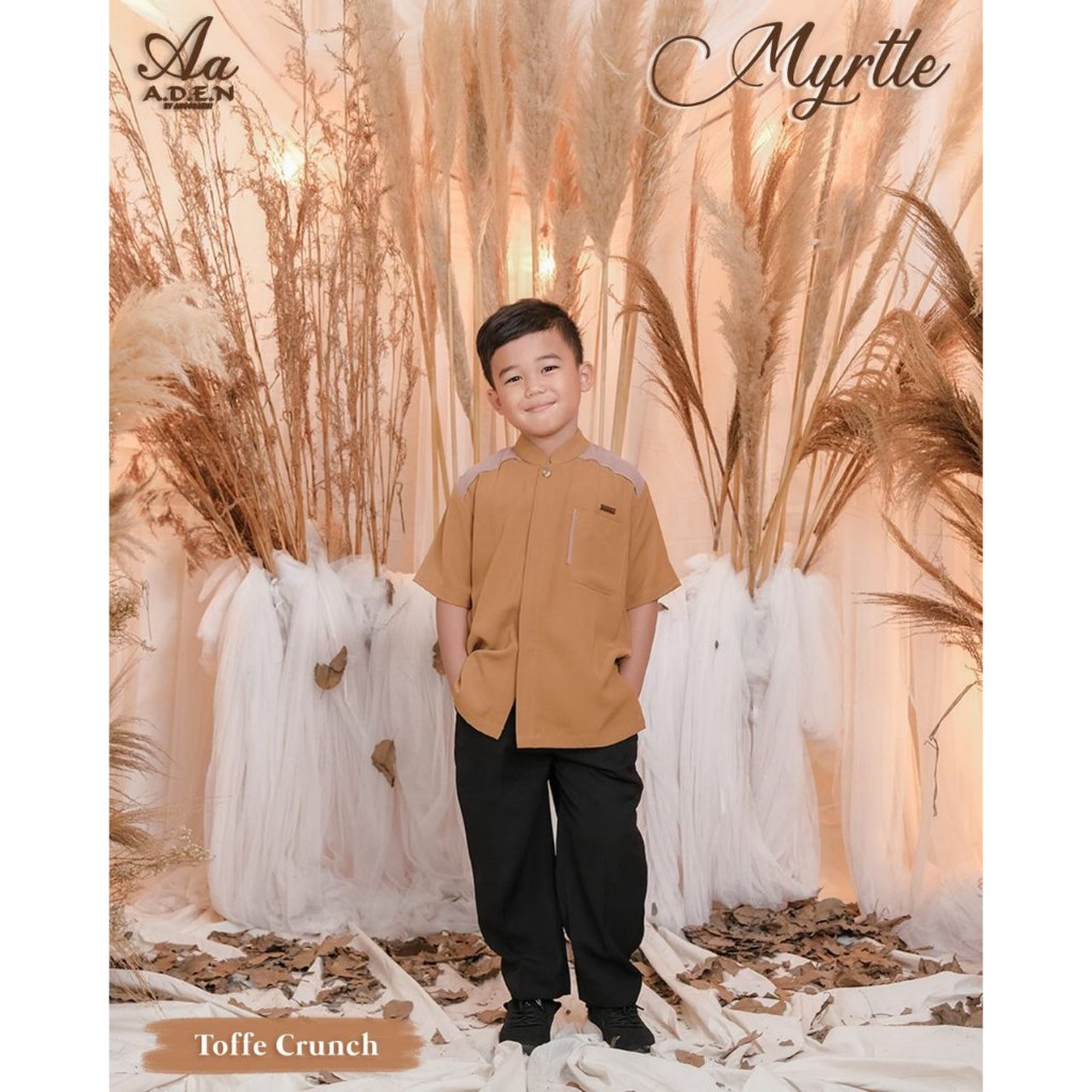 SERBA 150RB BAJU ATASAN KOKO ANAK ADEN MYRTLE ROSE BAHAN MENYERAP KERINGAT NYAMAN UNTUK ANAK