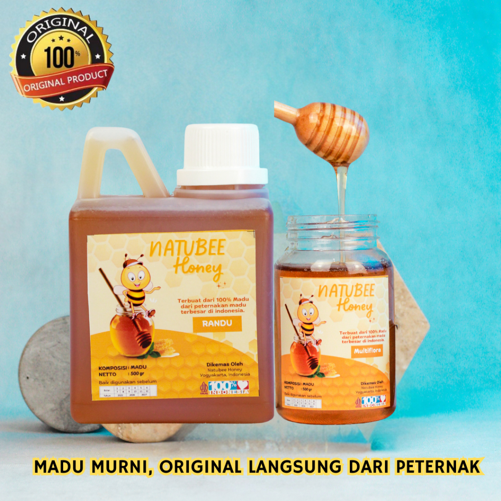 

Natubee Honey Madu murni - Madu Randu - Madu Rambutan - Madu Multiflora - Madu Akasia 1 kg