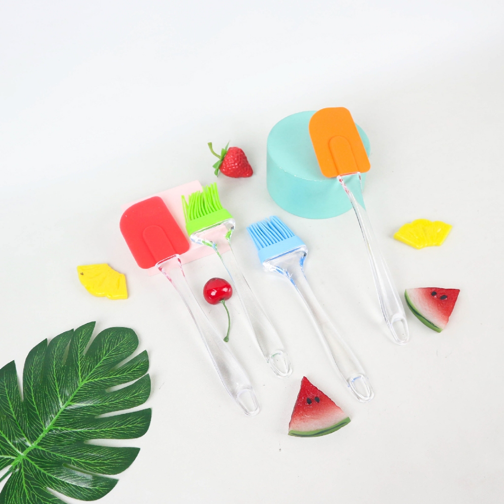 Spatula dan Kuas Kue Set Silikon Besar
