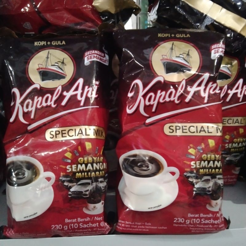 

Kopi kapal api special mix 10pcs 230gr/ kapal api renceng