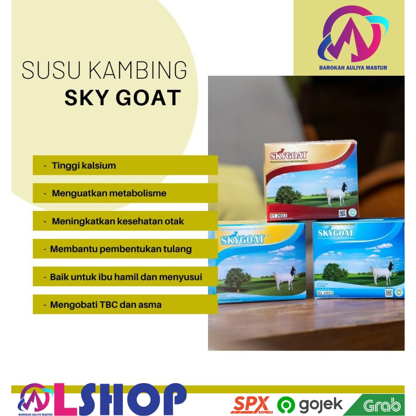 

SKY GOAT Susu Kambing Etawa Susu Bubuk Sachet Natural Healthy Drink BAM Pasar Online Murah Padang