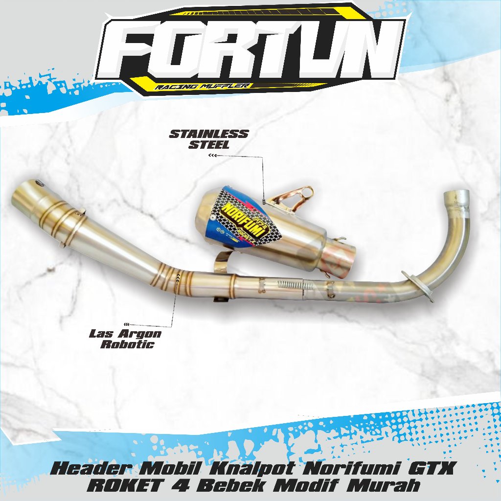 Knalpot Norifumi GTX ROKET 4 Bebek Modif Murah