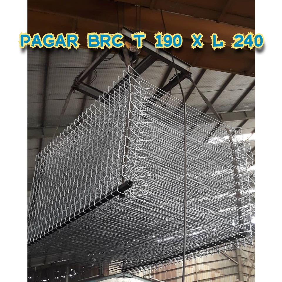 Pagar BRC Galvanis Tinggi 190 x Lebar 240 x 7 mm