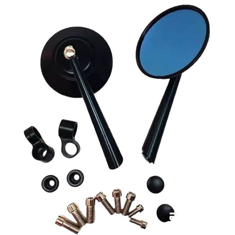Spion Jokowi Klasik / Spion Bulat Classic CNC Jokowi Universal Motor Vespa Scoopy Retro Fino Fazzio 