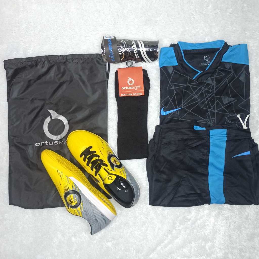 NEW PAKET 5 PLUS JERSEY SEPATU FUTSAL LEGION ORTUSEIGHT BIMA // GRADE ORIGINAL //