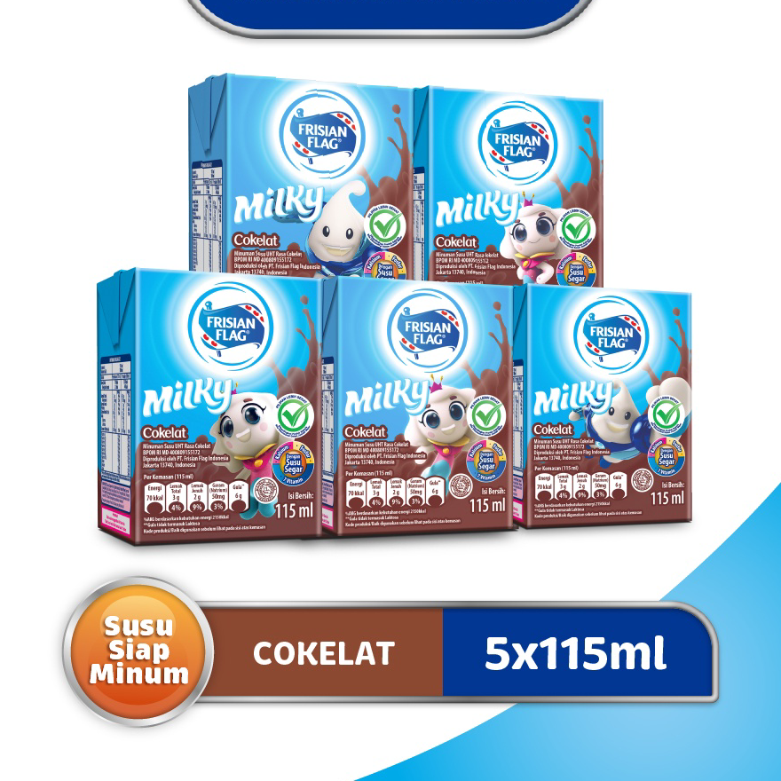 

XXFX2608 ✔✔SALE✔✔ Frisian Flag Susu UHT Cokelat 115 mL x 5