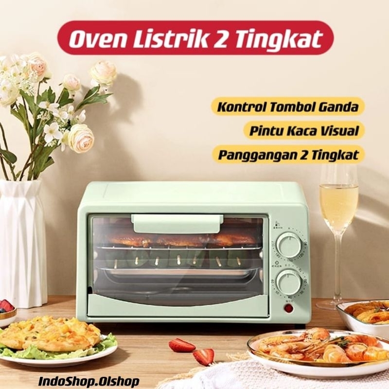 Microwave 12L Oven Listrik Mini Penghangat Makanan⭐ IndoShop ⭐