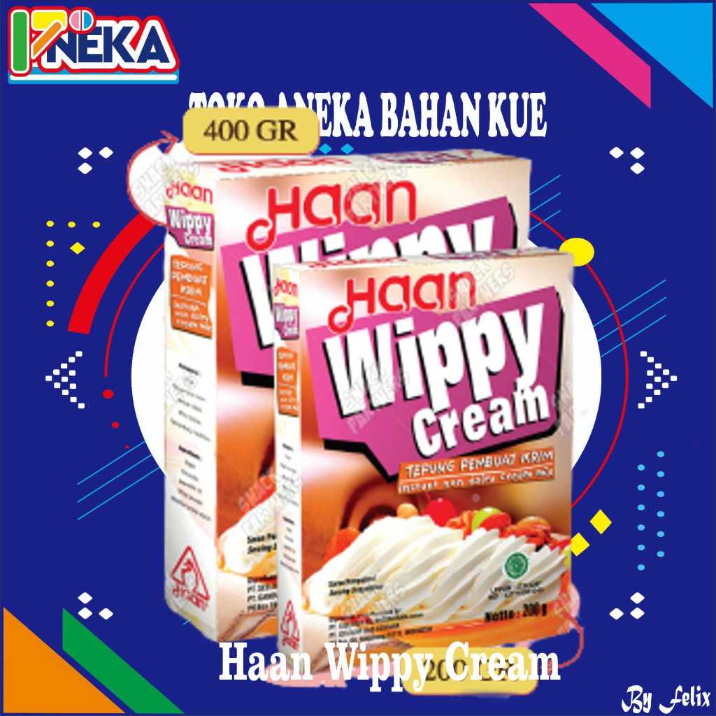 

Haan Wippy Cream Topping Bubuk Instant Powder 400gr