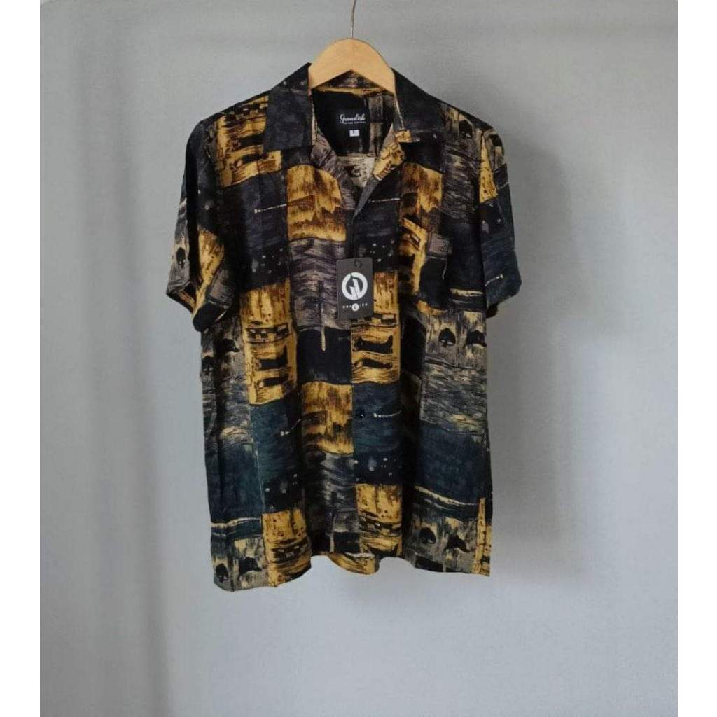 KEMEJA RAYON MOTIF / KEMEJA HAWAI / KEMEJA PANTAI / KEMEJA ABSTRAK