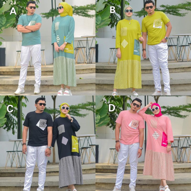 Jenia dress//kaos cowo//dress couple by Numia