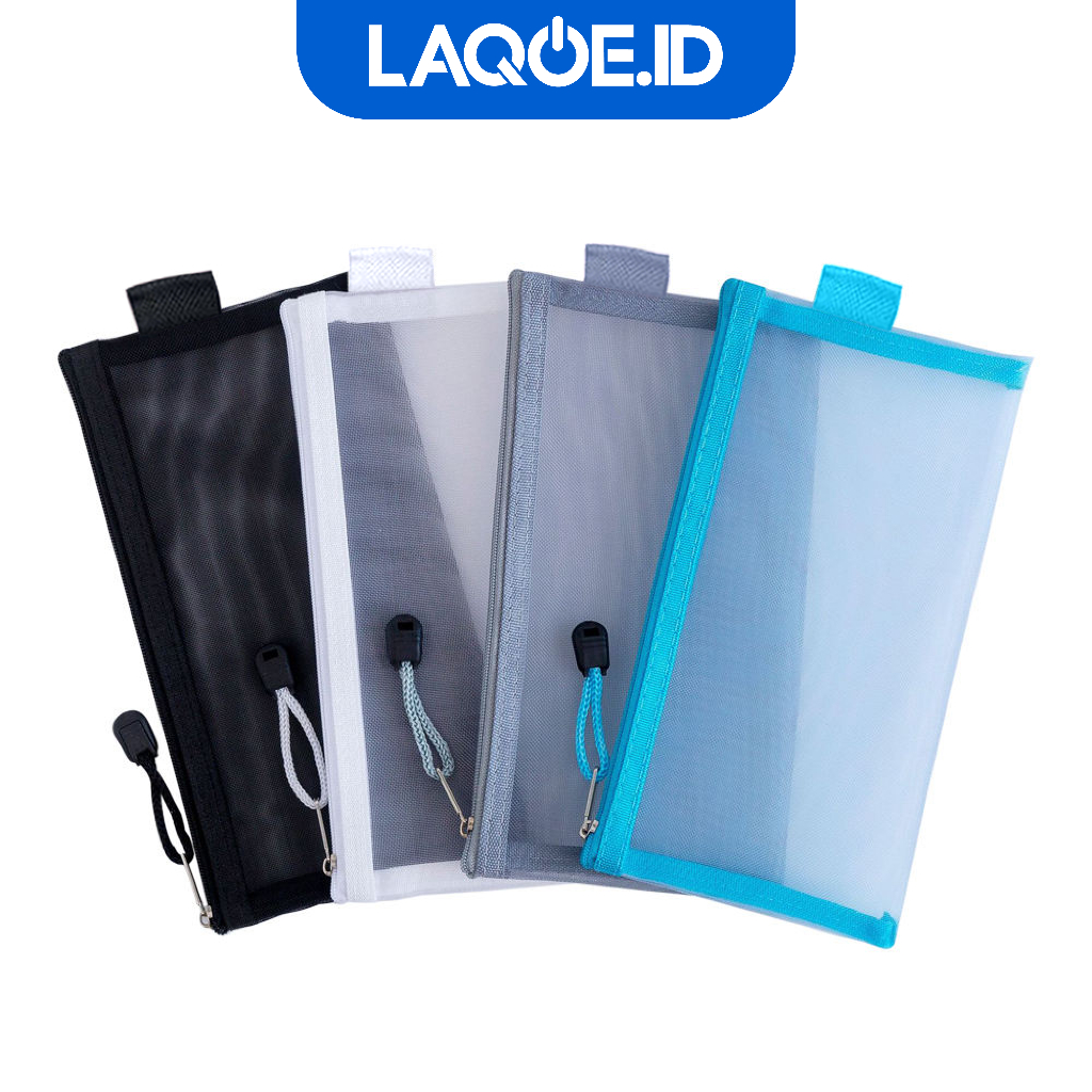 

Tempat Pensil Alat Tulis Sekolah Kantor Pouch Simple Korea Transparan ATK006